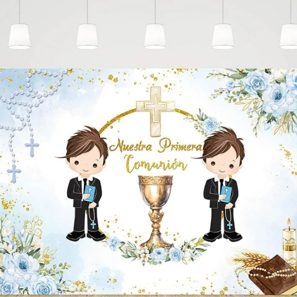 Nuestra primera comunión backdrop